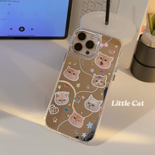 Load image into Gallery viewer, Diamond cat iPhone16 iPhone case 17 Electroplated mirror 13 Advanced sense 12 Applicable to 15pro max