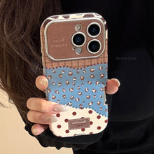 Load image into Gallery viewer, Retro leopard print splicing leather for iphone17 Apple 16promax mobile phone case 15 anti-drop 17 advanced 12