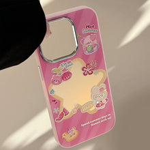 Load image into Gallery viewer, Gilt rose red cartoon for iphone17 mobile phone case Apple 15Promax anti-drop 14 electroplating 13 laser 11