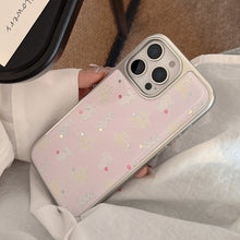 Load image into Gallery viewer, Gilt apple 16pro max mobile phone case iphone17 color polka dot cute rabbit 15 for 13 huawei p70