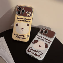 Load image into Gallery viewer, Leather cartoon animal suitable for 16 apple 15promax mobile phone case iphone14 couple 17 all-inclusive 13 Korean