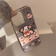 Load image into Gallery viewer, Fair Island cartoon apple 16 mobile phone case 17promax leather 15 for iPhone13 plating hard 11 couple