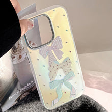 Load image into Gallery viewer, Gilt applicable iphone15Promax mobile phone case 16 color polka dot bow 13 sweet 17 anti-drop laser