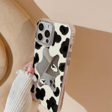 Load image into Gallery viewer, Mirror cow pattern is suitable for 16pro max Apple iphone15 mobile phone case 11pro delivery 14 anti-drop cover 17