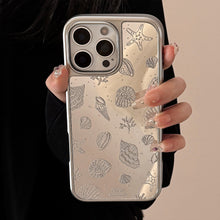 Load image into Gallery viewer, Gilt plating applies to Apple 16promax mobile phone case iphone17 starfish shell 13 mirror premium 12 hard
