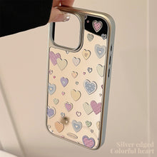 Load image into Gallery viewer, Gilt mirror is suitable for 16 Apple 17promax mobile phone case iphone14 color love 13 electroplating 11 Huawei