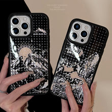 Load image into Gallery viewer, Gilt mobile phone case Apple 17promax protective case iPhone 16 Sunrise Jinshan 12 for 15 personalized glass