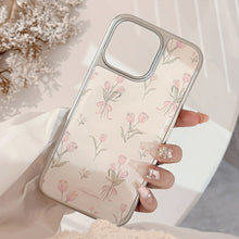 Load image into Gallery viewer, Gilt Epoxy Apple 16promax mobile phone case iphone17 powder tulip 15 electroplating 14 suitable for Huawei p70