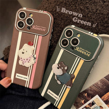 Load image into Gallery viewer, American stripes are suitable for Apple 15promax mobile phone case iphone16 cartoon bracket 17 all-inclusive 13 generation 14.