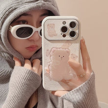 Load image into Gallery viewer, Korean bear holder iphone15 apple 16promax mobile phone case 17 suitable for ins super cute 11/12