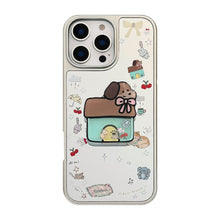Load image into Gallery viewer, Korean ins electroplated mirror surface is suitable for 16 Apple 15Pro Max mobile phone case iphone17 Puppy Shake Music 13