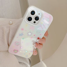 Load image into Gallery viewer, Gilt star iPhone17 mobile phone case Apple 15 small fresh 11 suitable for 16pro max sweet 14 glass
