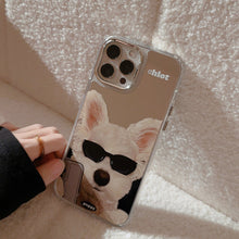 Load image into Gallery viewer, Applicable to Apple 15Pro mobile phone case max sunglasses dog iphone16 all-inclusive 13 trendy cool personality 14 mirror 17