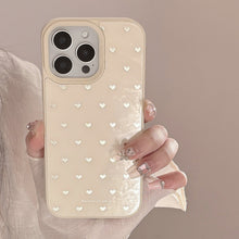 Load image into Gallery viewer, Gilt ins small love apple 16 mobile phone case for iPhone16pro max niche 15 glass 13 hard 12