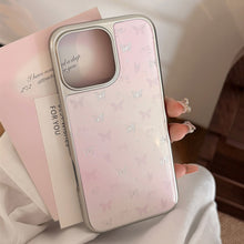 Load image into Gallery viewer, Gilt ins powder butterfly apple 16pro max mobile phone case iphone15 Epoxy 17 is suitable for huawei mate70.