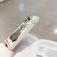 Load image into Gallery viewer, ins cartoon cat suitable for iphone16 mobile phone case 11 apple 15pro max makeup mirror Xs protective case 14