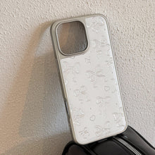 Load image into Gallery viewer, Gilt Apple 16promax mobile phone case iphone15 pearl bow 13 electroplating 17 for Huawei P70
