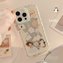 Load image into Gallery viewer, Cute pet mirror is suitable for 17ProMax Apple 15 mobile phone case iPhone16 fun cartoon 12 anti-drop 11 generation