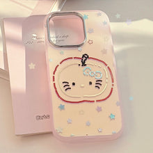 Load image into Gallery viewer, Gilt color stars for iphone15 mobile phone case 17Promax laser red apple 13 personality 14 cartoon 16