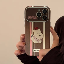 Load image into Gallery viewer, American stripes are suitable for Apple 15promax mobile phone case iphone16 cartoon bracket 17 all-inclusive 13 generation 14.