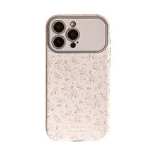 Load image into Gallery viewer, Sweet small floral application Apple 16 mobile phone case 15promax silver 17 leather iphone14 small fresh 12