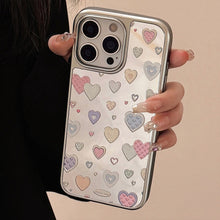 Load image into Gallery viewer, Gilt mirror is suitable for 16 Apple 17promax mobile phone case iphone14 color love 13 electroplating 11 Huawei
