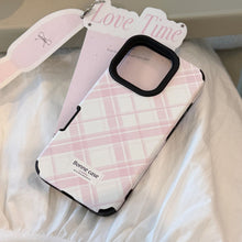 Load image into Gallery viewer, Korean ins leather pattern rhombus for iphone16 apple 17pro max mobile phone case british style 14 advanced 13