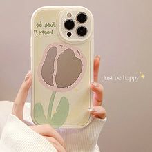 Load image into Gallery viewer, Creative mirror flower 15pro max apple 12 mobile phone case iphone16 makeup 14pro set 8p suitable for 11