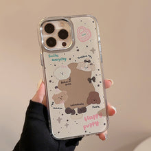 Load image into Gallery viewer, Sweet ins puppy iphone16 for 17pro max iPhone case 13 electroplated mirror 11 original 12