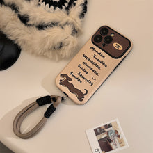 Load image into Gallery viewer, ins wind dachshund suitable for iphone14 apple 15 mobile phone case 16pro max cortex 17 trendy cool personality 13