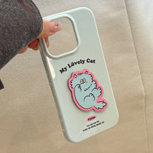 Load image into Gallery viewer, Fun color cat iphone16 mobile phone case apple 15promax for 17 anti-drop 14 three-dimensional 13 creative