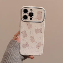 Load image into Gallery viewer, Korean bear holder iphone15 apple 16promax mobile phone case 17 suitable for ins super cute 11/12