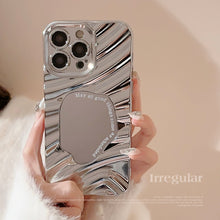 Load image into Gallery viewer, Irregular water ripple iPhone17 iPhone case 14promax mirror 11 advanced sense 16 suitable for Huawei