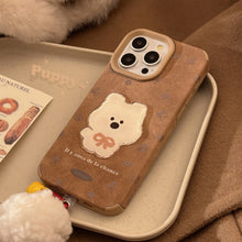 Load image into Gallery viewer, Cortical three-dimensional puppy patch for iphone16 iPhone case 17promax retro 15 pom-pom 13