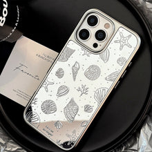 Load image into Gallery viewer, Gilt plating applies to Apple 16promax mobile phone case iphone17 starfish shell 13 mirror premium 12 hard