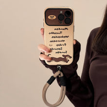 Load image into Gallery viewer, ins wind dachshund suitable for iphone14 apple 15 mobile phone case 16pro max cortex 17 trendy cool personality 13