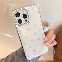 Load image into Gallery viewer, Gilt applicable Apple 15promax mobile phone case iphone16 color graffiti 17 electroplated silver 14 Epoxy Huawei