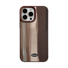 Load image into Gallery viewer, Medieval ins plaid Apple 16 mobile phone case 17pro max leather 15 for iPhone13 Maillard 11