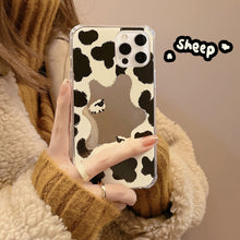Load image into Gallery viewer, Mirror cow pattern is suitable for 16pro max Apple iphone15 mobile phone case 11pro delivery 14 anti-drop cover 17