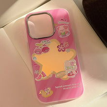 Load image into Gallery viewer, Gilt rose red cartoon for iphone17 mobile phone case Apple 15Promax anti-drop 14 electroplating 13 laser 11