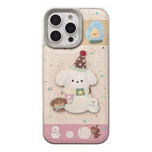 Load image into Gallery viewer, ins sweet girl puppy apple 16 mobile phone case 17pro max cortical three-dimensional application iPhone15 anti-drop 14 hard