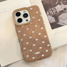 Load image into Gallery viewer, Gilt suitable for iphone17 Apple 16promax mobile phone case 15 autumn and winter brown fluff 14 suede 13 anti-drop