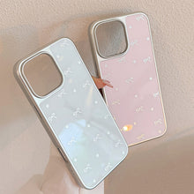 Load image into Gallery viewer, Gilt applicable to Apple 16Pro Max mobile phone case iphone17 electroplated bow 14 small fresh Huawei P70