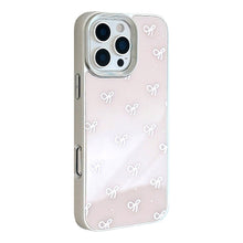 Load image into Gallery viewer, Gilt ins bow apple 16 mobile phone case for iPhone15 anti-drop 17pro max glass 14 sweet