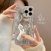 Load image into Gallery viewer, Cold wind flower mirror 16pro max apple iphone17 mobile phone case 15 sets 11 women 8plus suitable X