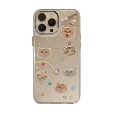 Load image into Gallery viewer, Diamond cat iPhone16 iPhone case 17 Electroplated mirror 13 Advanced sense 12 Applicable to 15pro max