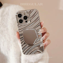Load image into Gallery viewer, Irregular water ripple iPhone17 iPhone case 14promax mirror 11 advanced sense 16 suitable for Huawei
