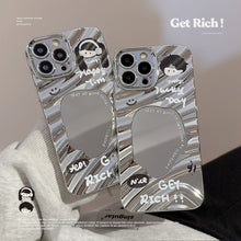 Load image into Gallery viewer, Cute couple avatar iPhone17 iPhone case 14promax plating 15 for 12 mirror 16 folds
