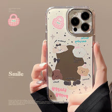 Load image into Gallery viewer, Sweet ins puppy iphone16 for 17pro max iPhone case 13 electroplated mirror 11 original 12