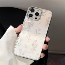 Load image into Gallery viewer, Gilt Epoxy Apple 16promax mobile phone case iphone17 powder tulip 15 electroplating 14 suitable for Huawei p70